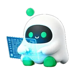 Boopy working at a screen