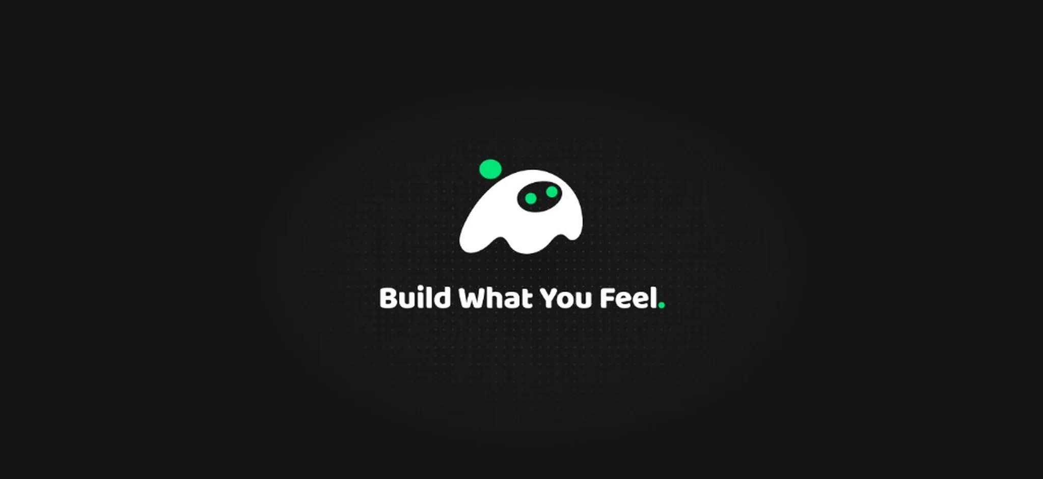 Aippy logo with Build What You Feel tagline on a dark field